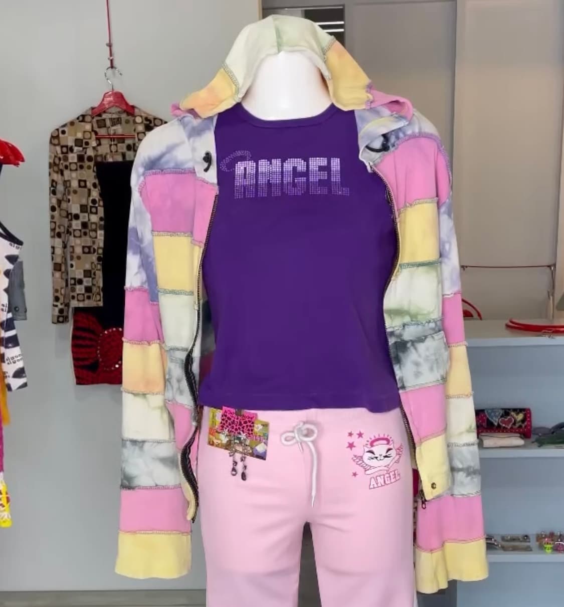 하라주쿠 Layered Zip-Up Hoodie 상품이미지1