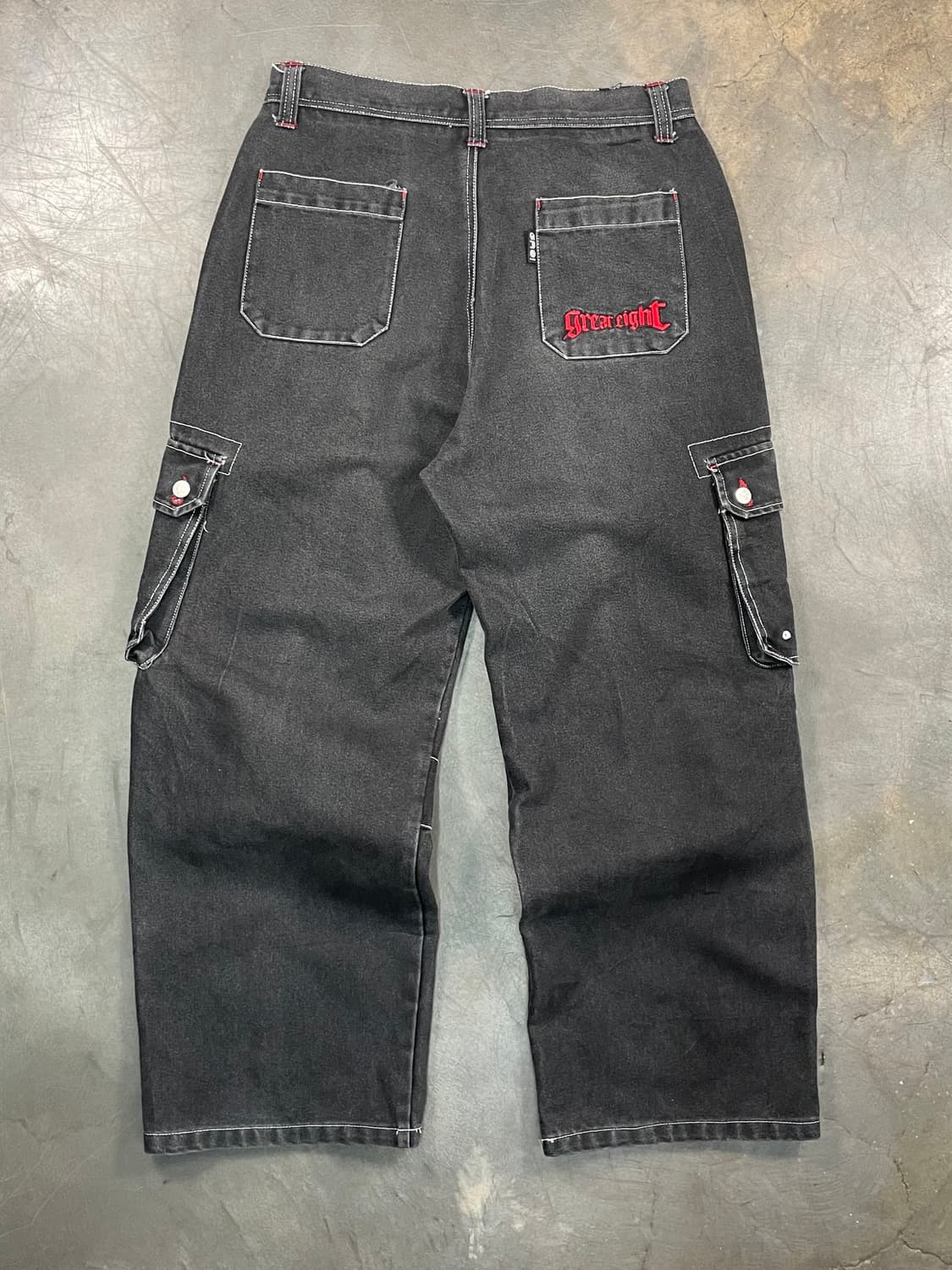 재팬 빈티지 와이드 데님 카고팬츠 상품이미지5