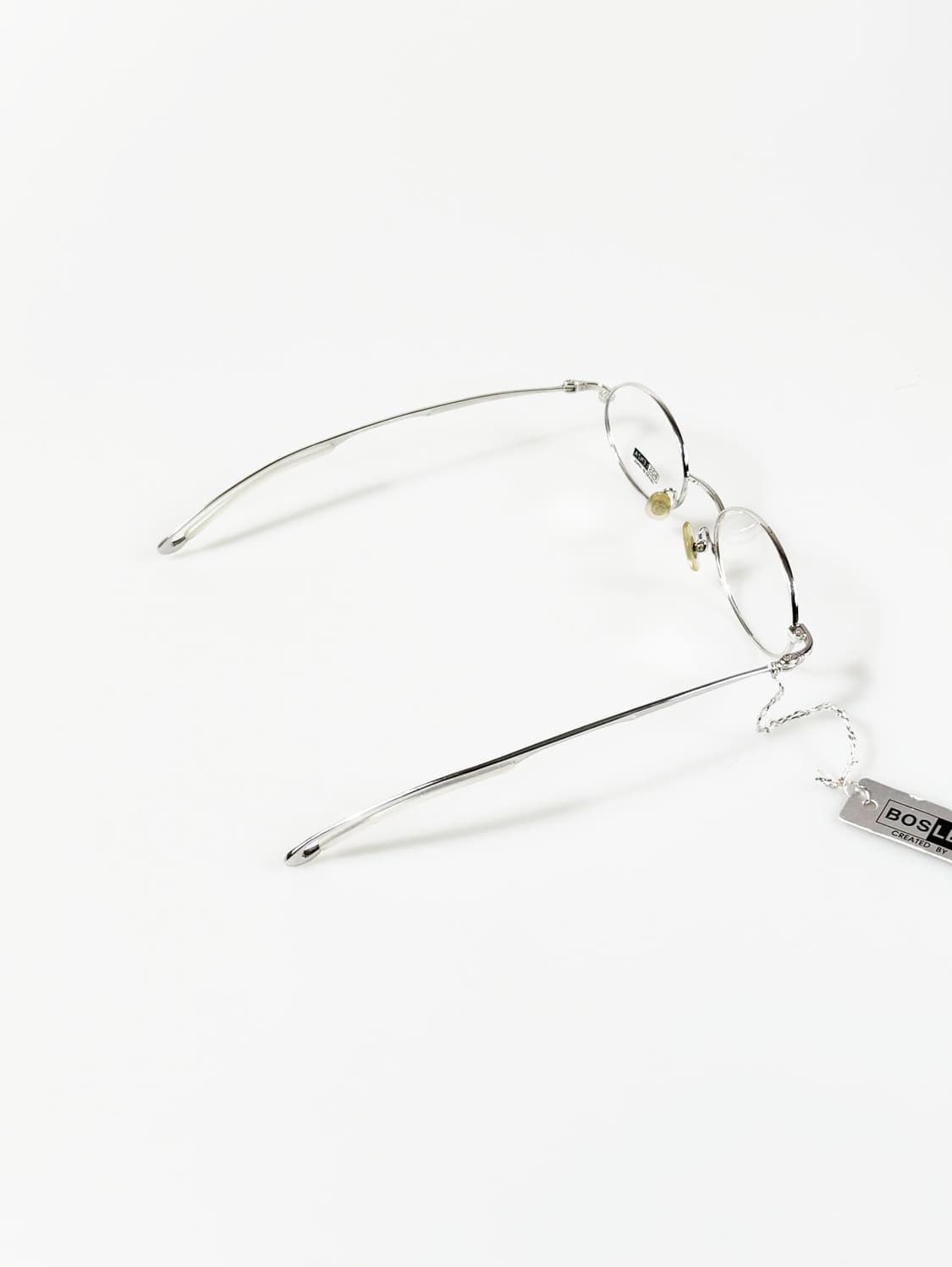 BOS LENZA 실버 슬임 오벌 메탈 프레임 빈티지 안경 상품이미지4