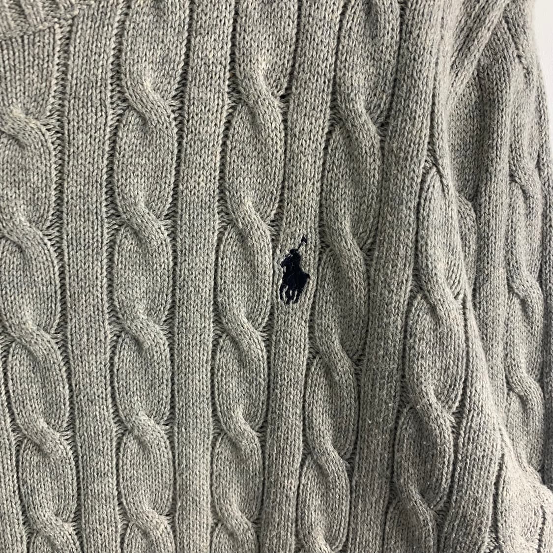 폴로 랄프로렌 신형 그레이 꽈배기 니트 상품이미지3