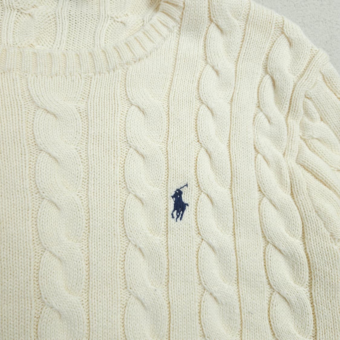 폴로 랄프 로렌 신형 QR 케이블 니트 L 상품이미지4