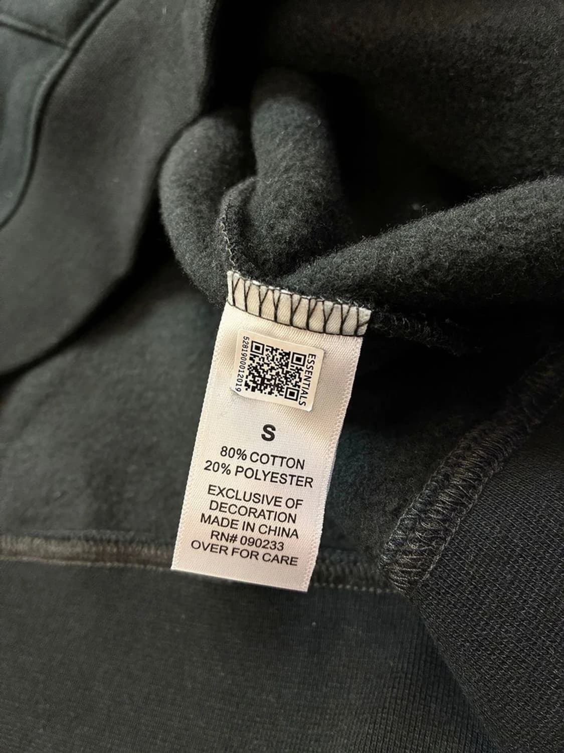 피어오브갓 에센셜 19FW 리플렉티브 백로고 후드티 PN5859 상품이미지9