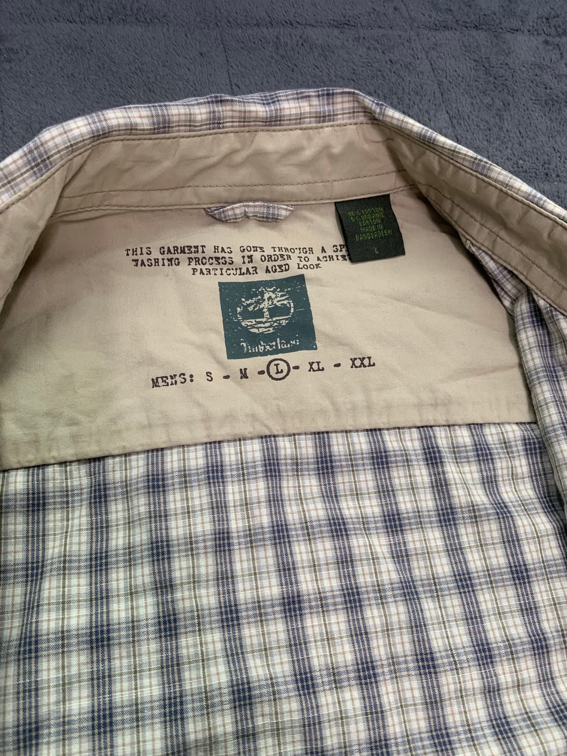 팀버랜드 Timberland 남성 체크 셔츠 L 상품이미지6