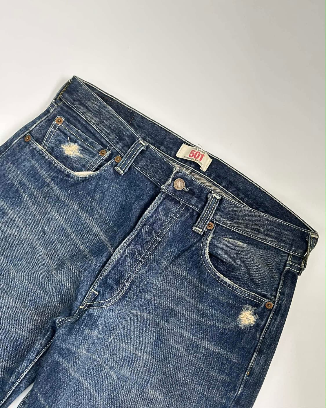 [33/32] 리바이스 501 스트레이트 핏 데님 팬츠 상품이미지3