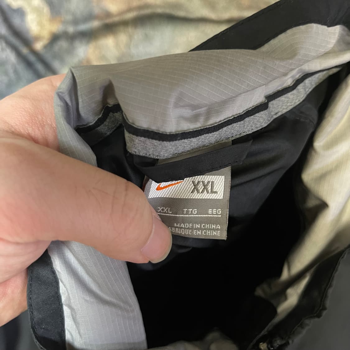 나이키 빈티지 그레이 사이드라인 블랙바람막이 110 상품이미지3