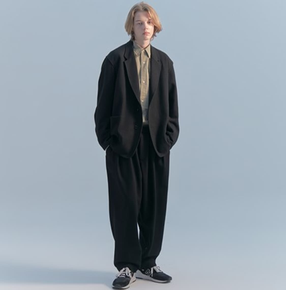 모이프 21FW DRS Jacket 오버핏 울자켓 (사이즈 100, 검은 상품이미지3