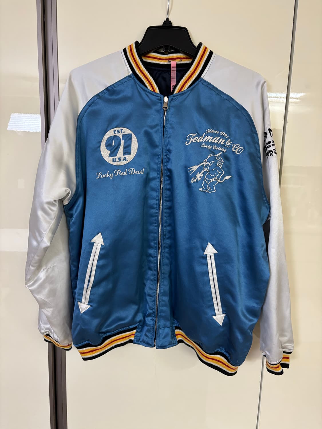 테드맨 Lucky Red Devil 자수 스카잔 상품이미지1