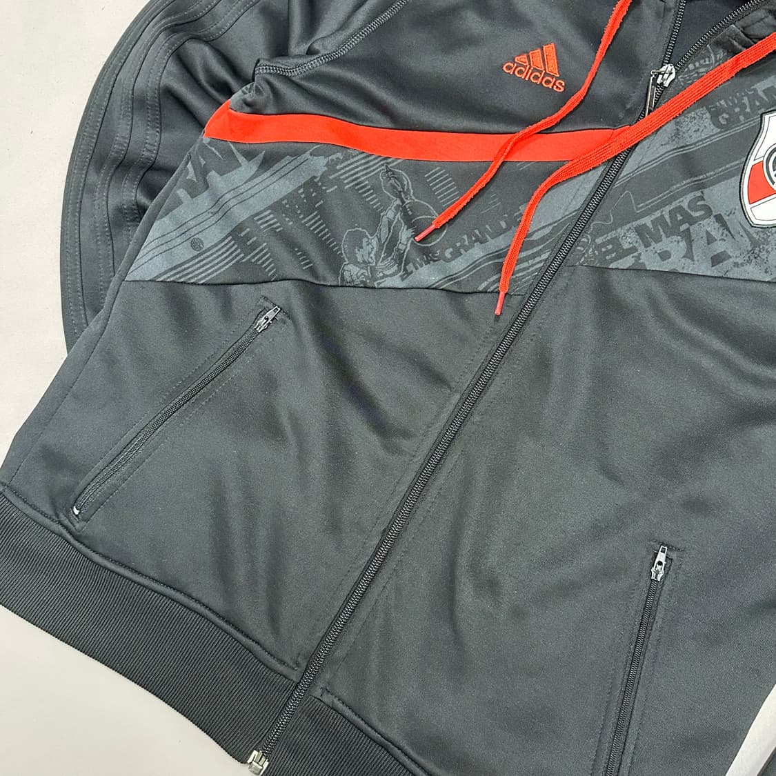 아디다스 레어템 리버플레이트 빈티지 후드집업 100 상품이미지5