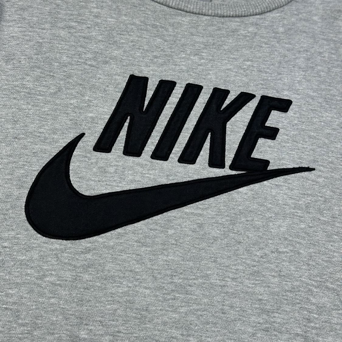 00s 나이키 올드스쿨 빅로고 맨투맨 그레이 L 상품이미지3