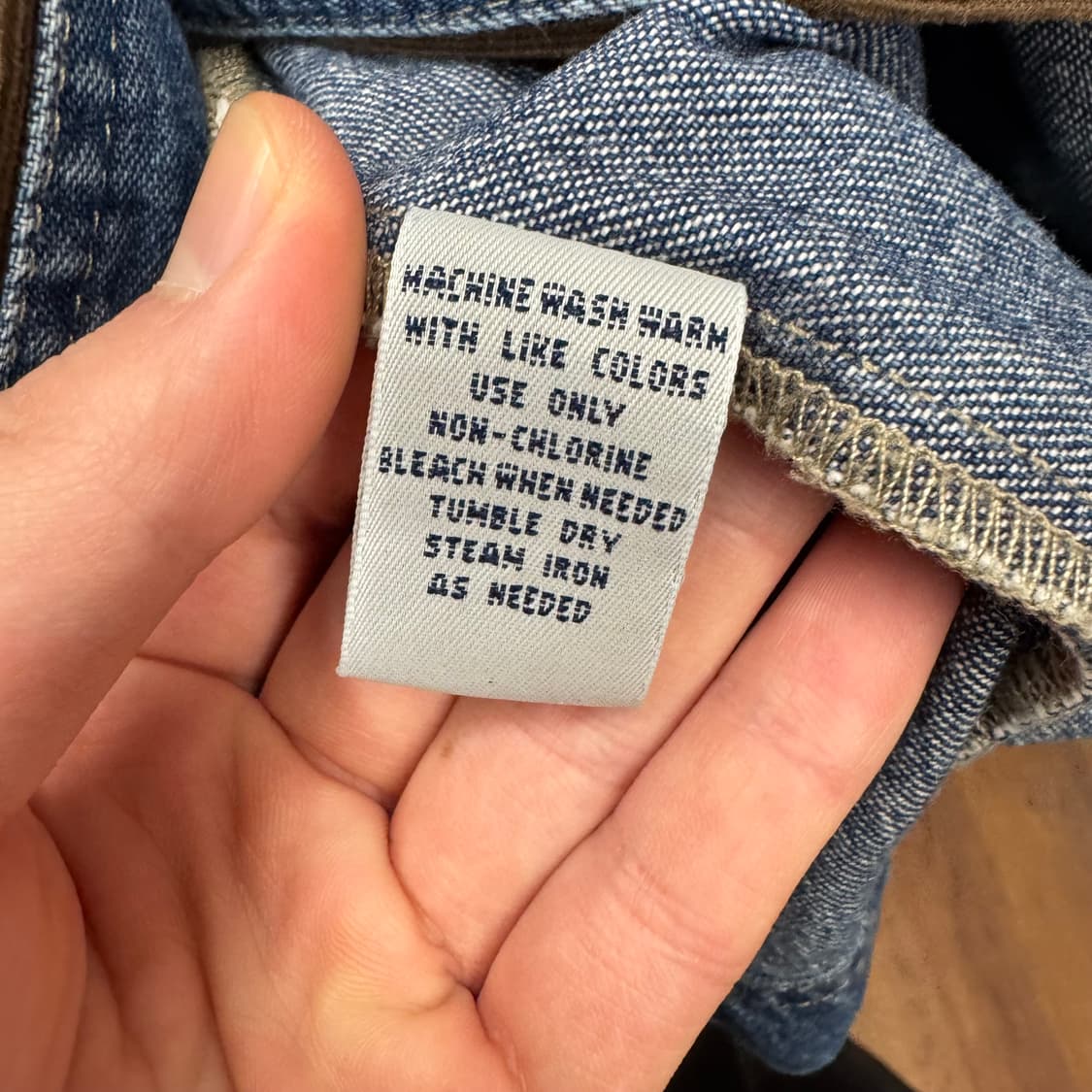 90s USA VINTAGE 데님 초어자켓 전면 투포켓 포인트 중청 상품이미지6