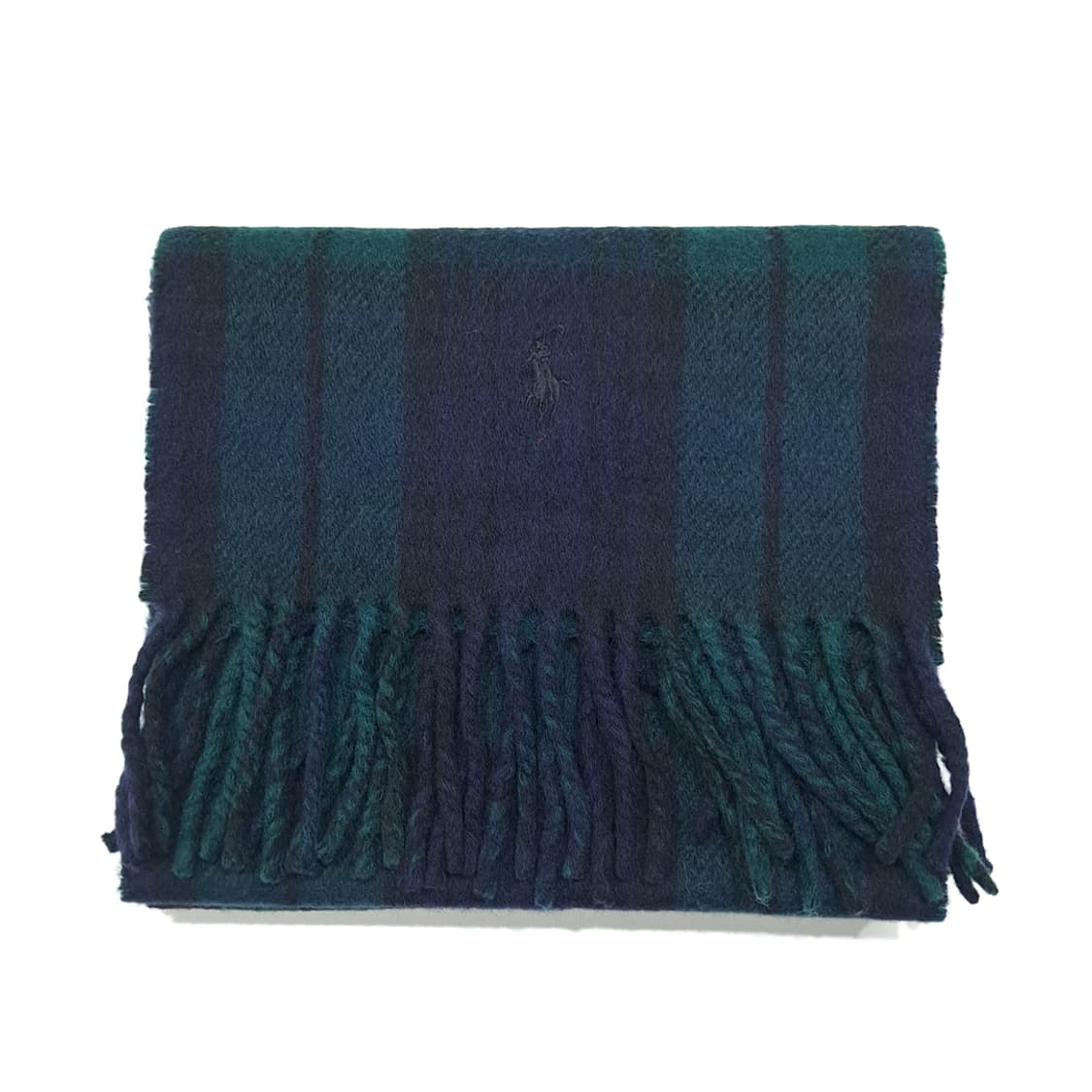 MX546 폴로 00s 이태리판 램스울 블랙워치 네이비 머플러 목도리 상품이미지7