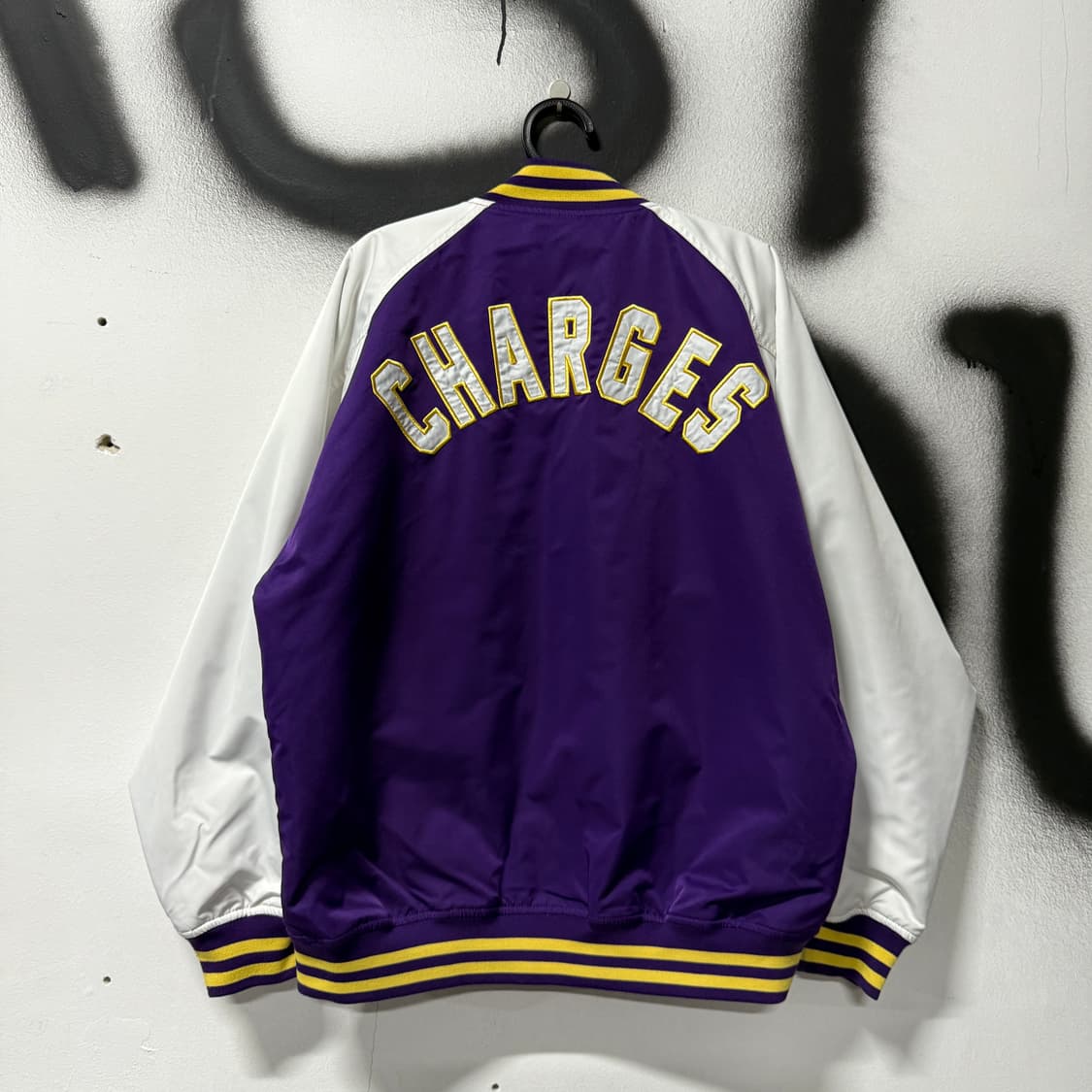 VTG 빈티지 올드스쿨 리버시블 자수 바시티 자켓 상품이미지2