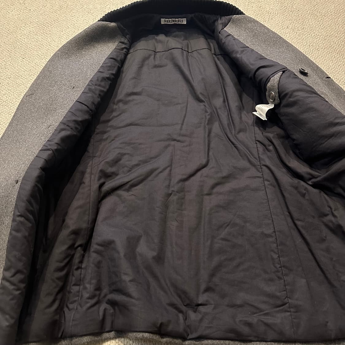 딕 비켐버그(Dirk Bikkembergs)의 양가죽 버진울 믹스 코트 상품이미지7