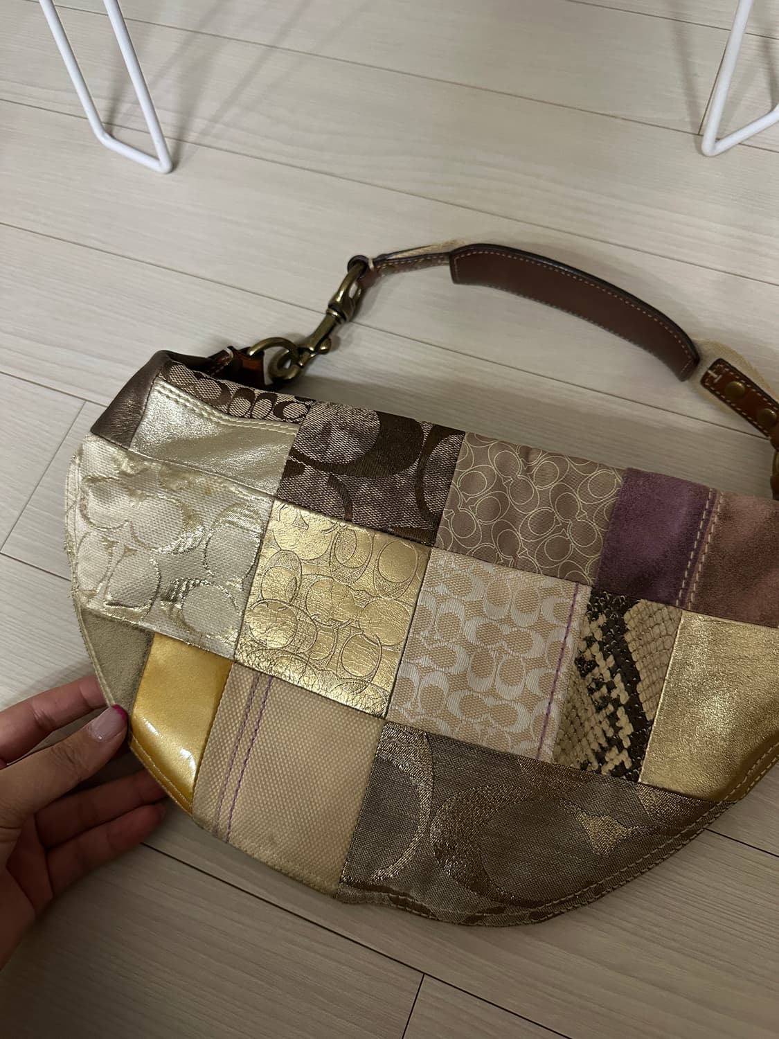 코치 빈티지 패치워크 호보백 상품이미지4