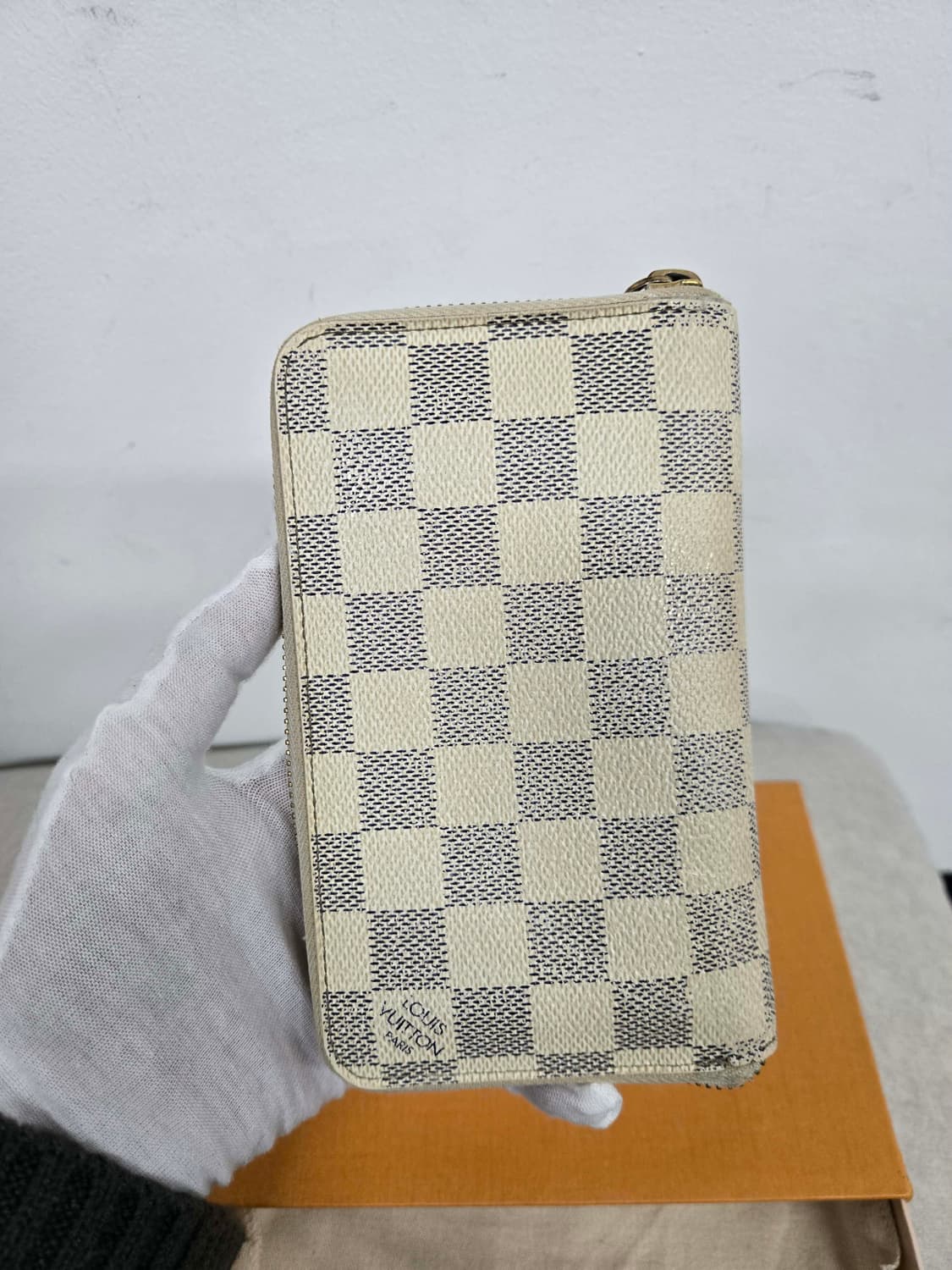 [보증서 정품] 루이비통 다미에 지퍼돌이 장지갑 상품이미지3