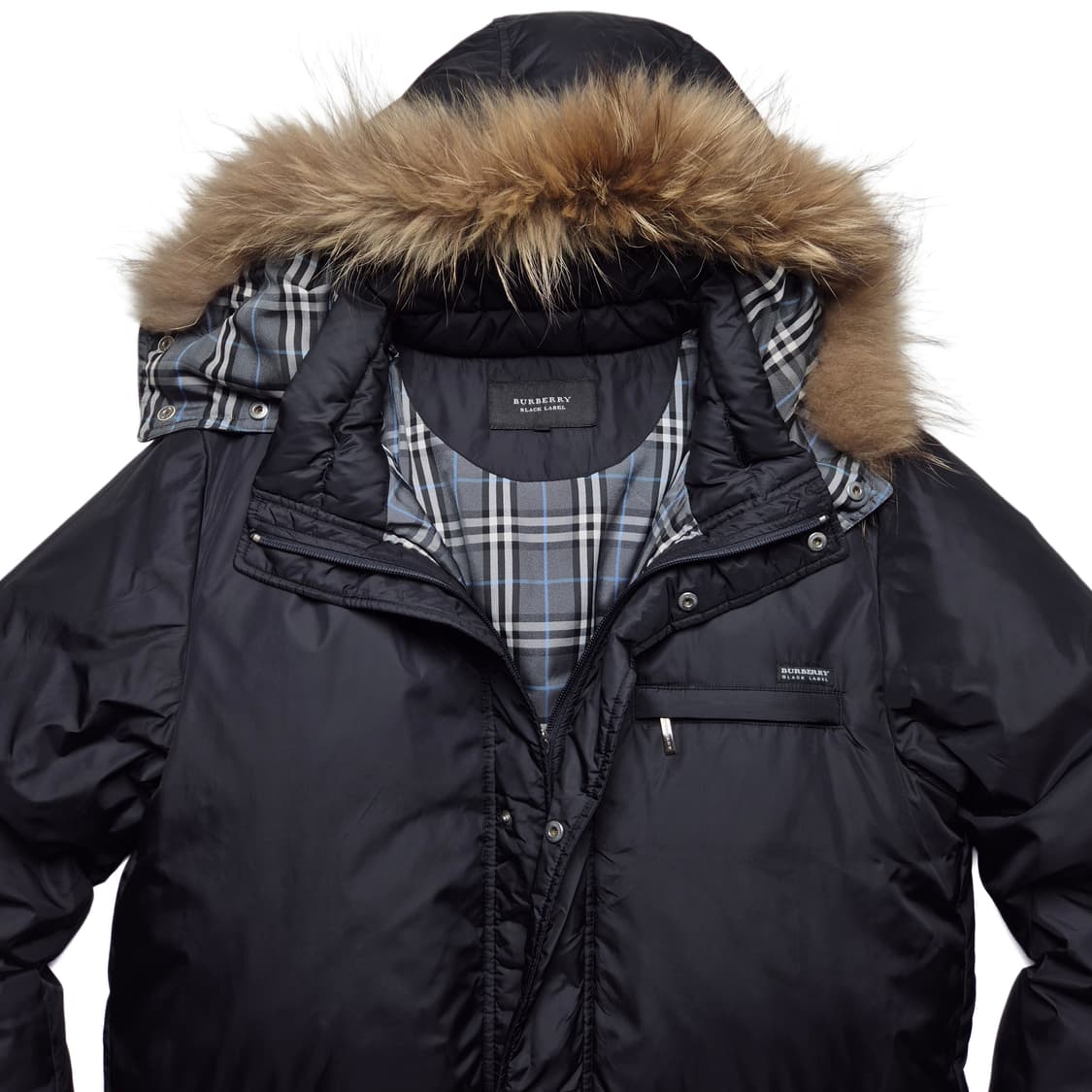 [M] 버버리 블랙라벨 구스다운 후드패딩 상품이미지3