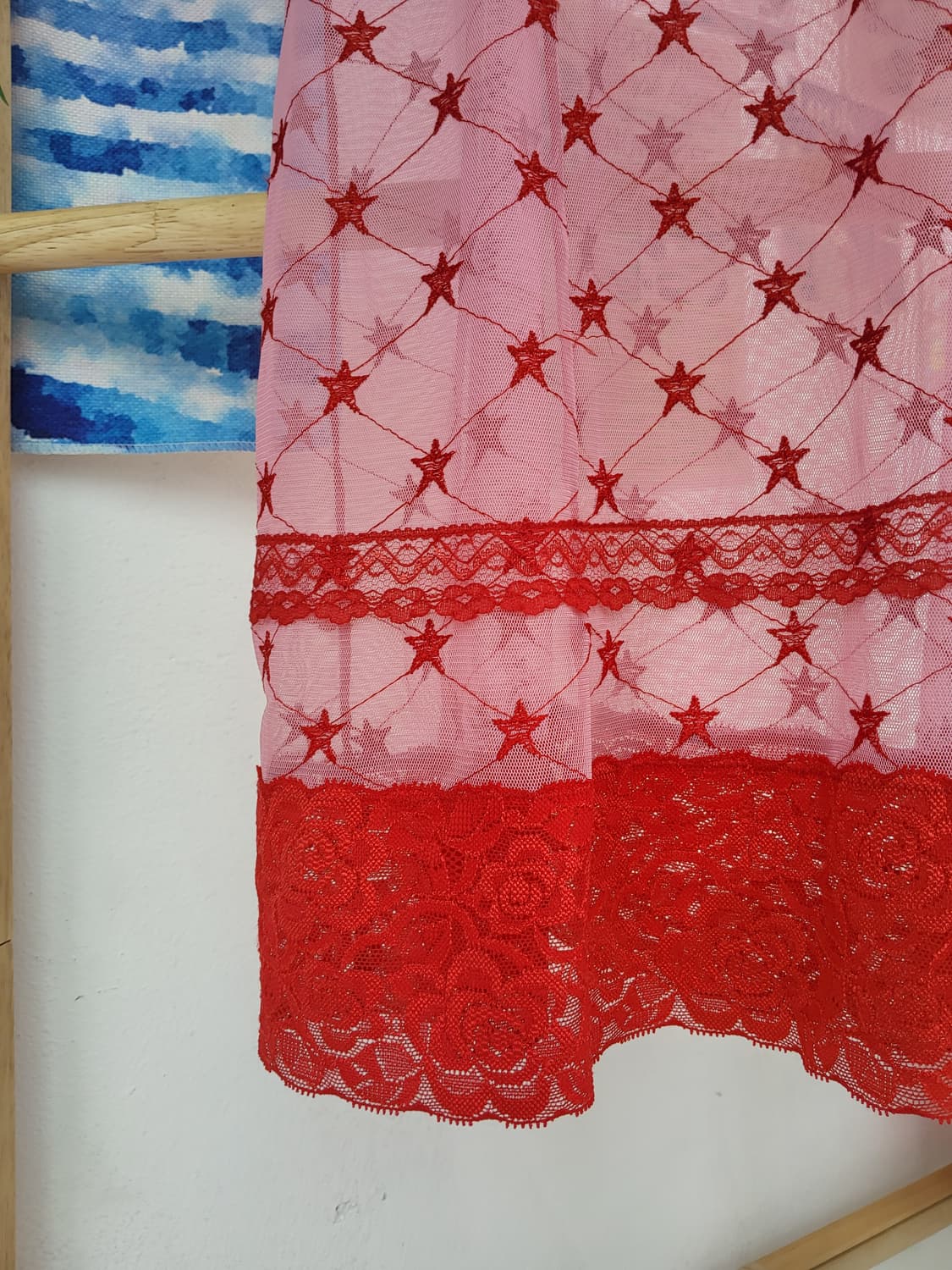 러블리 스타 레드 슬립 빈티지 레이어드 상품이미지8