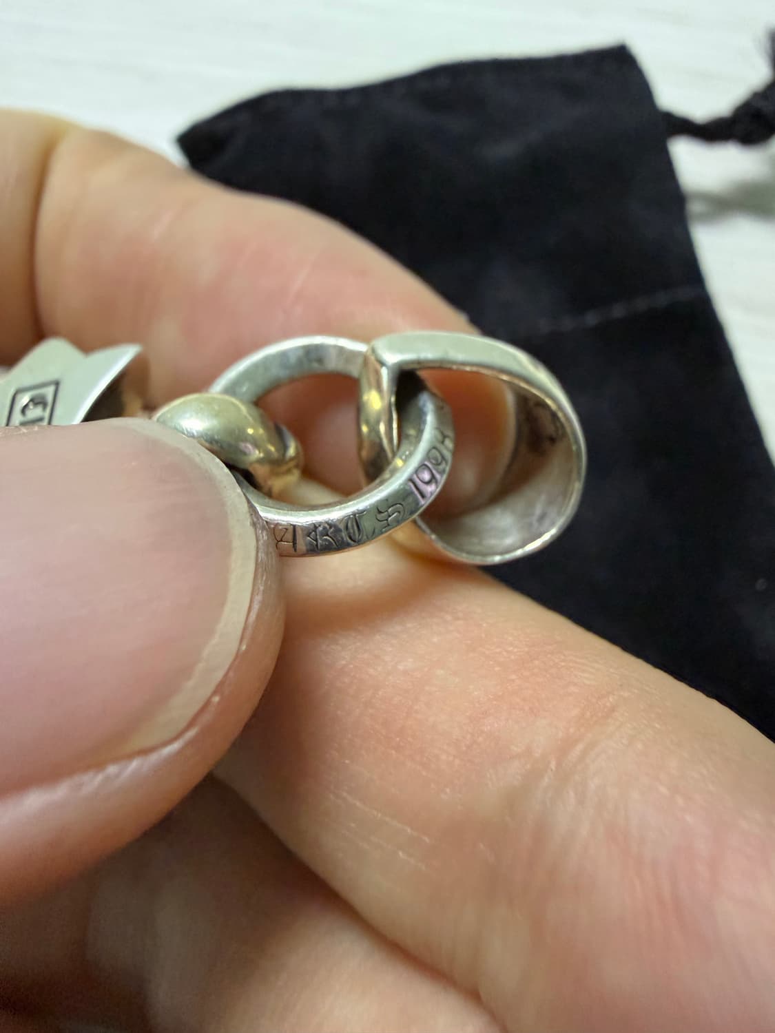 크롬하츠 스몰 크로스 위드 베일 볼체인 상품이미지8