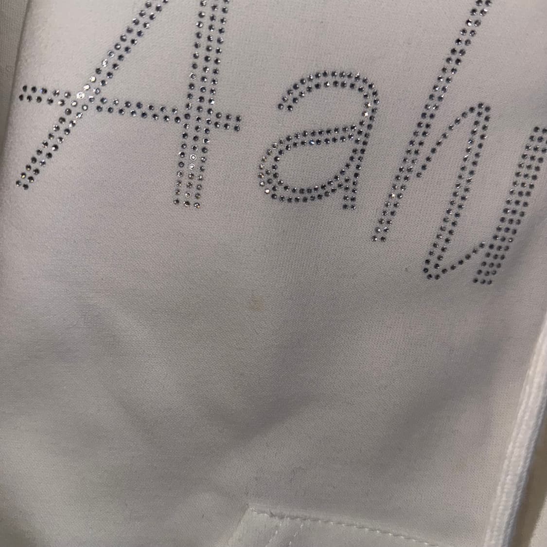 Y2k 크롭 후드집업 화이트 갸루 상품이미지3