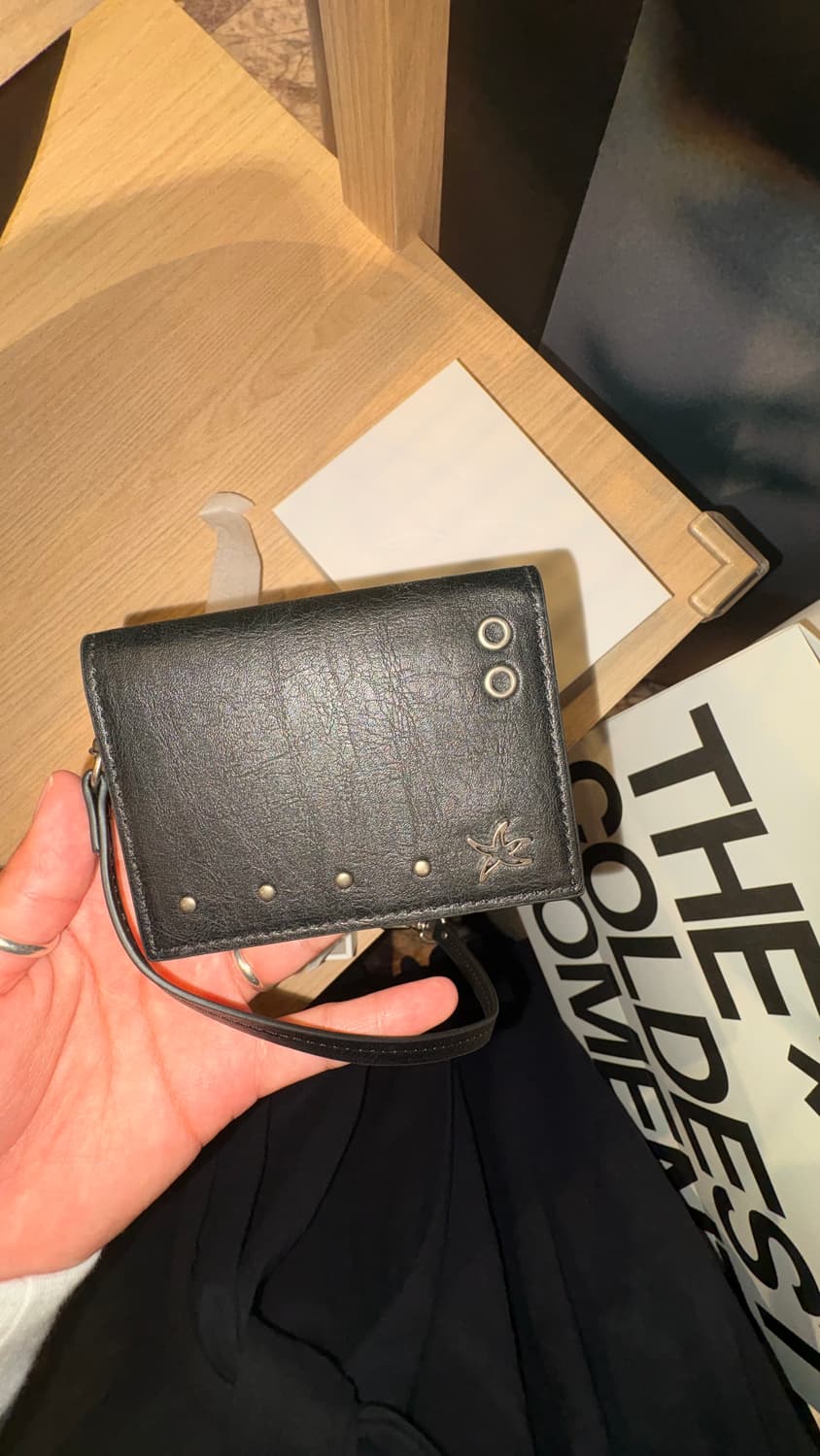 TCM vintage leather card wallet (black) 상품이미지2