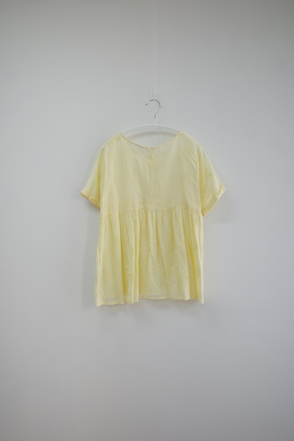 Yellow MMD embroidery blouse 상품이미지5