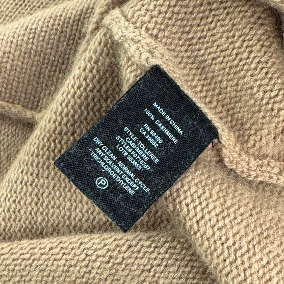 띠어리 100% 캐시미어 반팔 니트 탑 상품이미지3