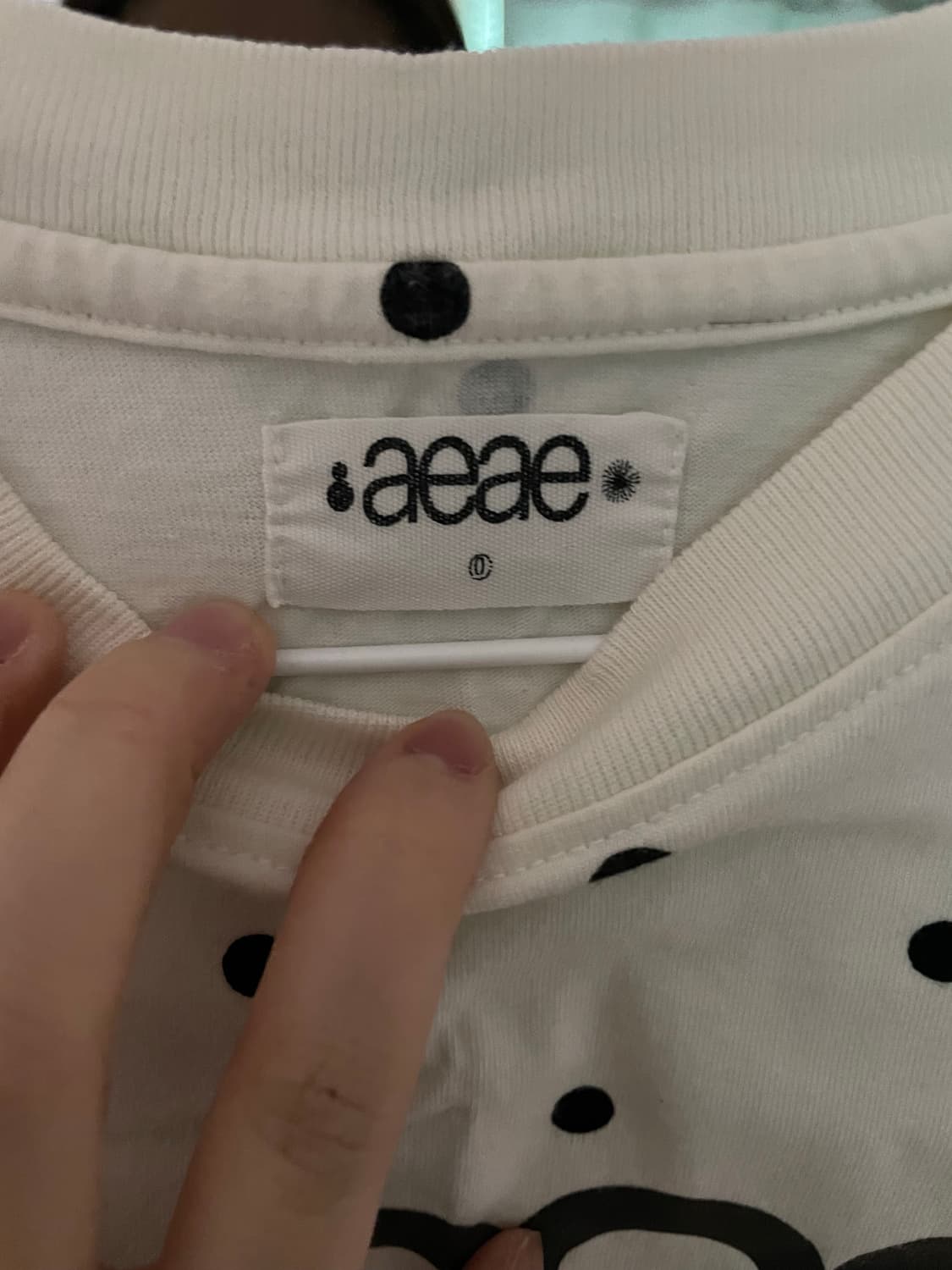 Aeae 도트 반팔 티셔츠 상품이미지3