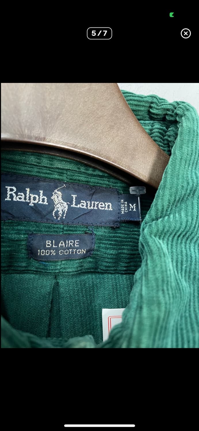 폴로랄프로렌 코듀로이 그린셔츠 A3340 상품이미지5