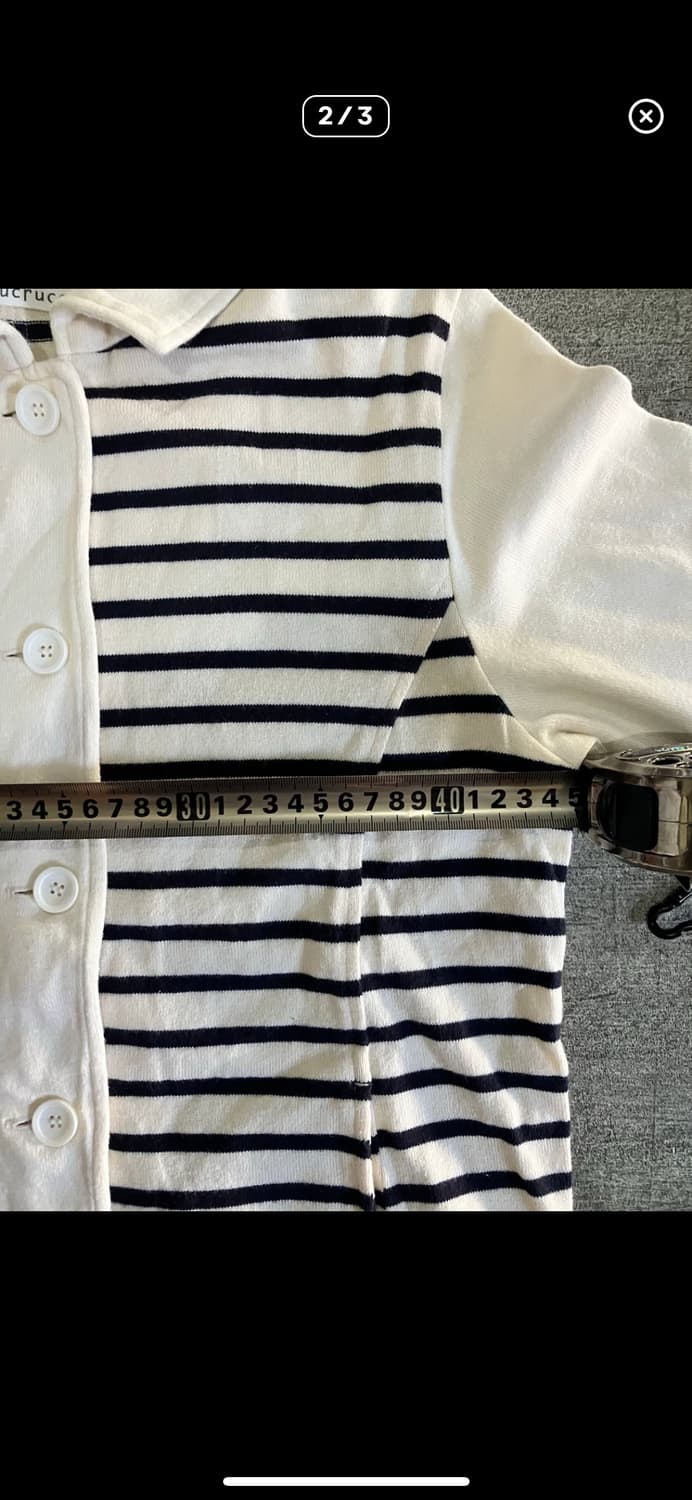 일본빈티지 Lucruca 아방가르드 하구미모리걸 아 메카지 라운드가디건 상품이미지2