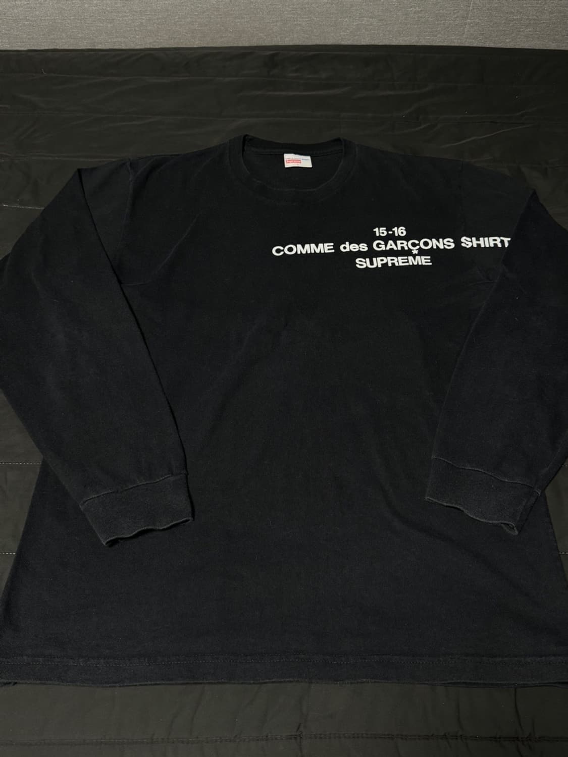 슈프림 x 꼼데가르송 셔츠 15-16 롱슬리브 블랙 (L) 상품이미지1