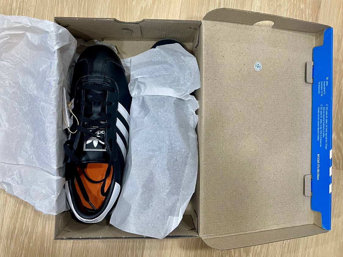 Adidas 새상품/235 아디다스 컨트리 II 블랙 화이트 상품이미지1