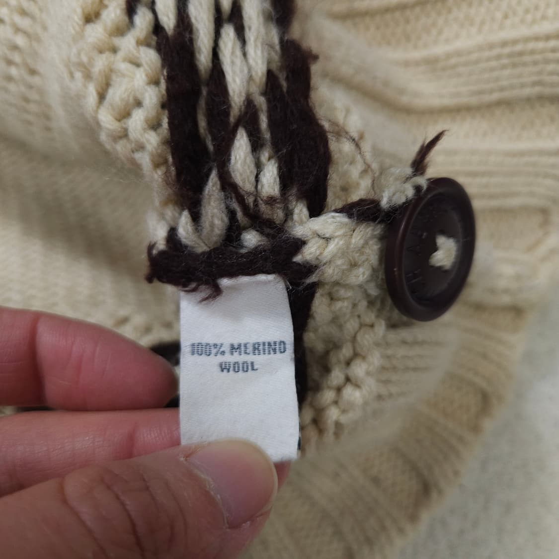 아베크롬비 헤비울 코위찬 가디건 L 상품이미지5