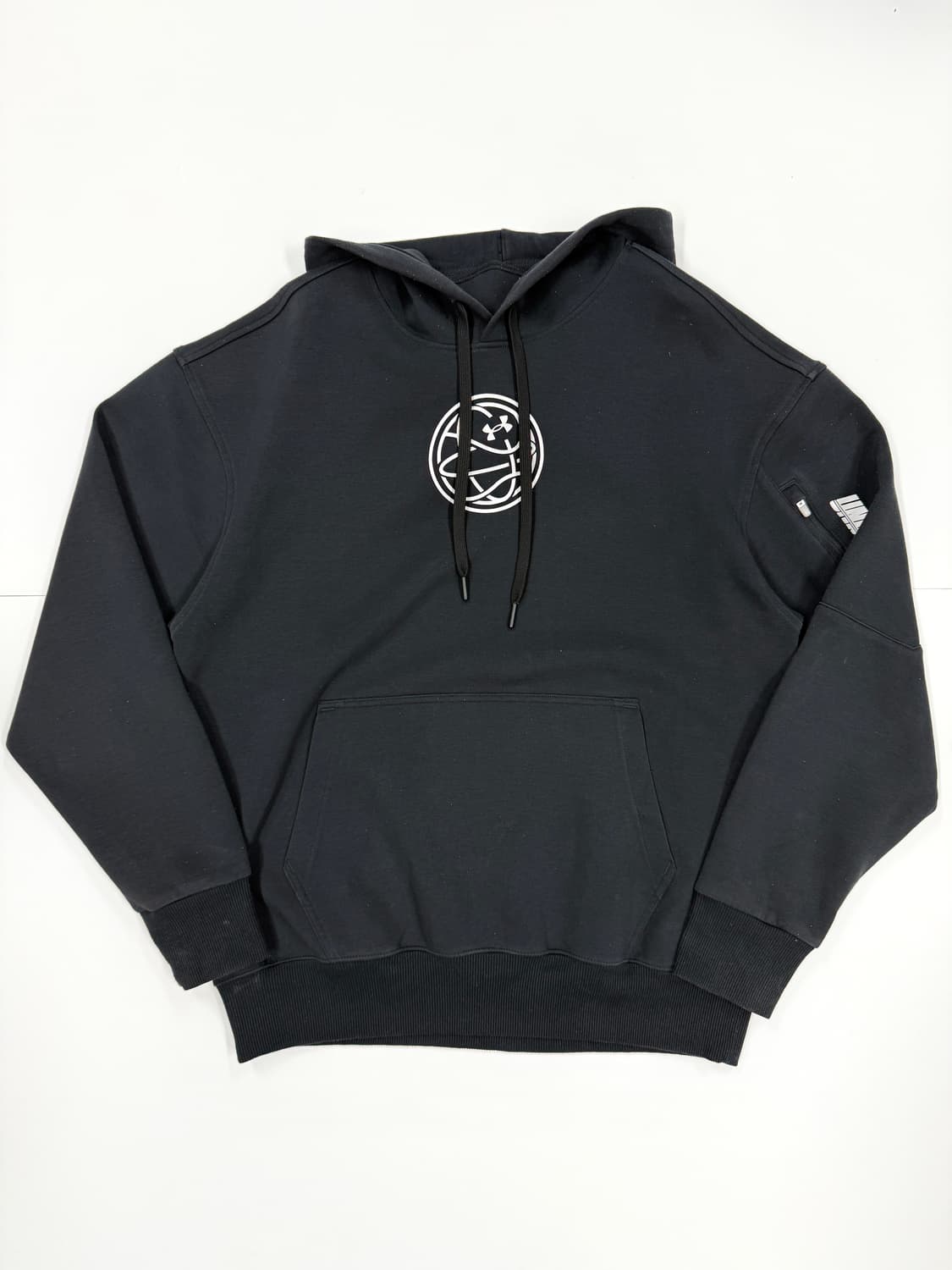 언더아머 스포츠 블랙 후드티 상품이미지1