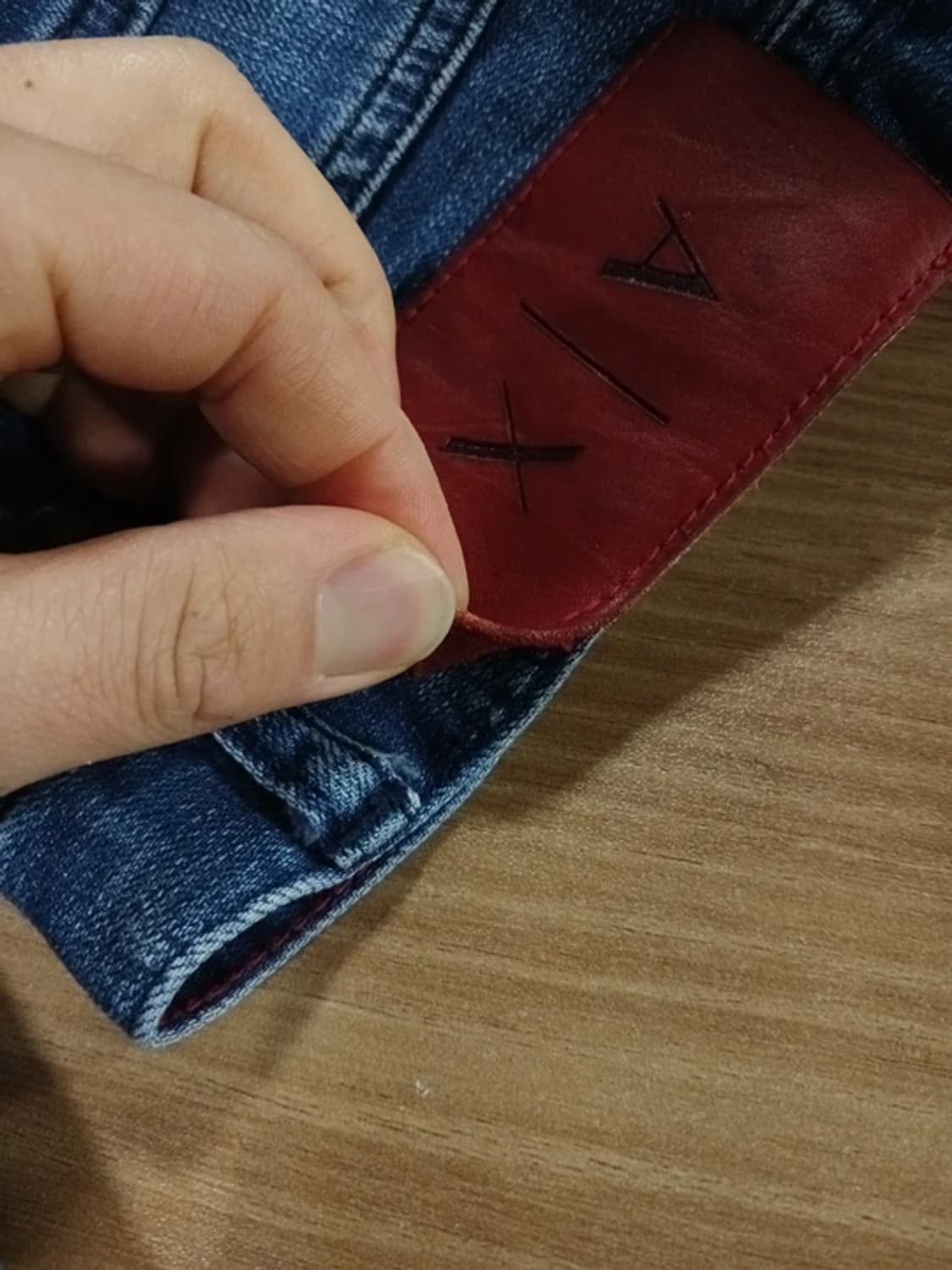 알마니(A|X) 덧댐 중청 워싱 청바지 ( 31~33 ) 상품이미지10