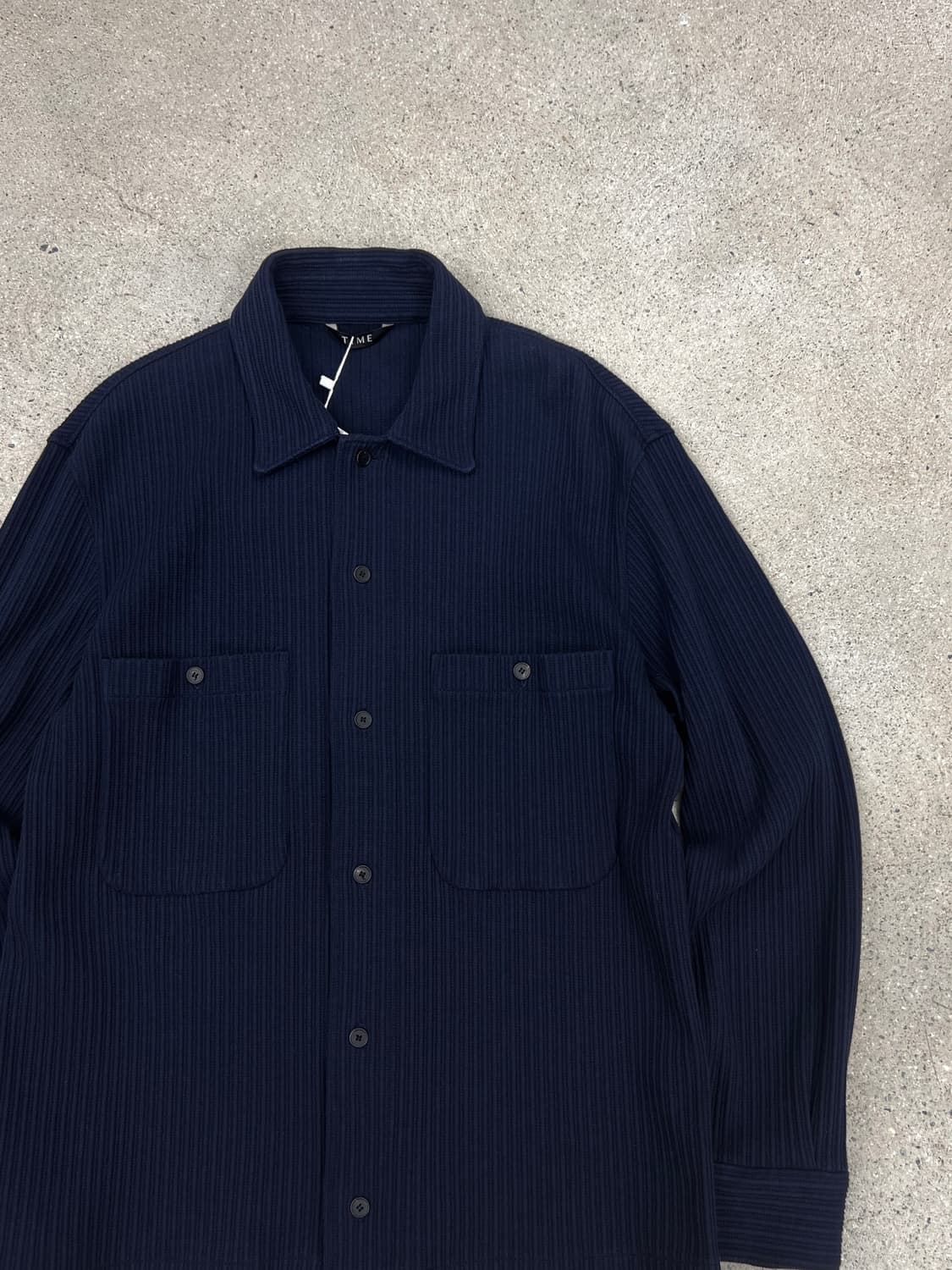 타임 옴므 플리츠 셔츠 자켓 상품이미지5