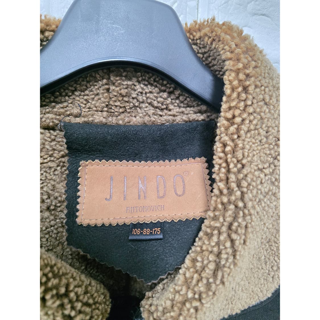 택포) 진도 양가죽 무스탕 코트 L 상품이미지2