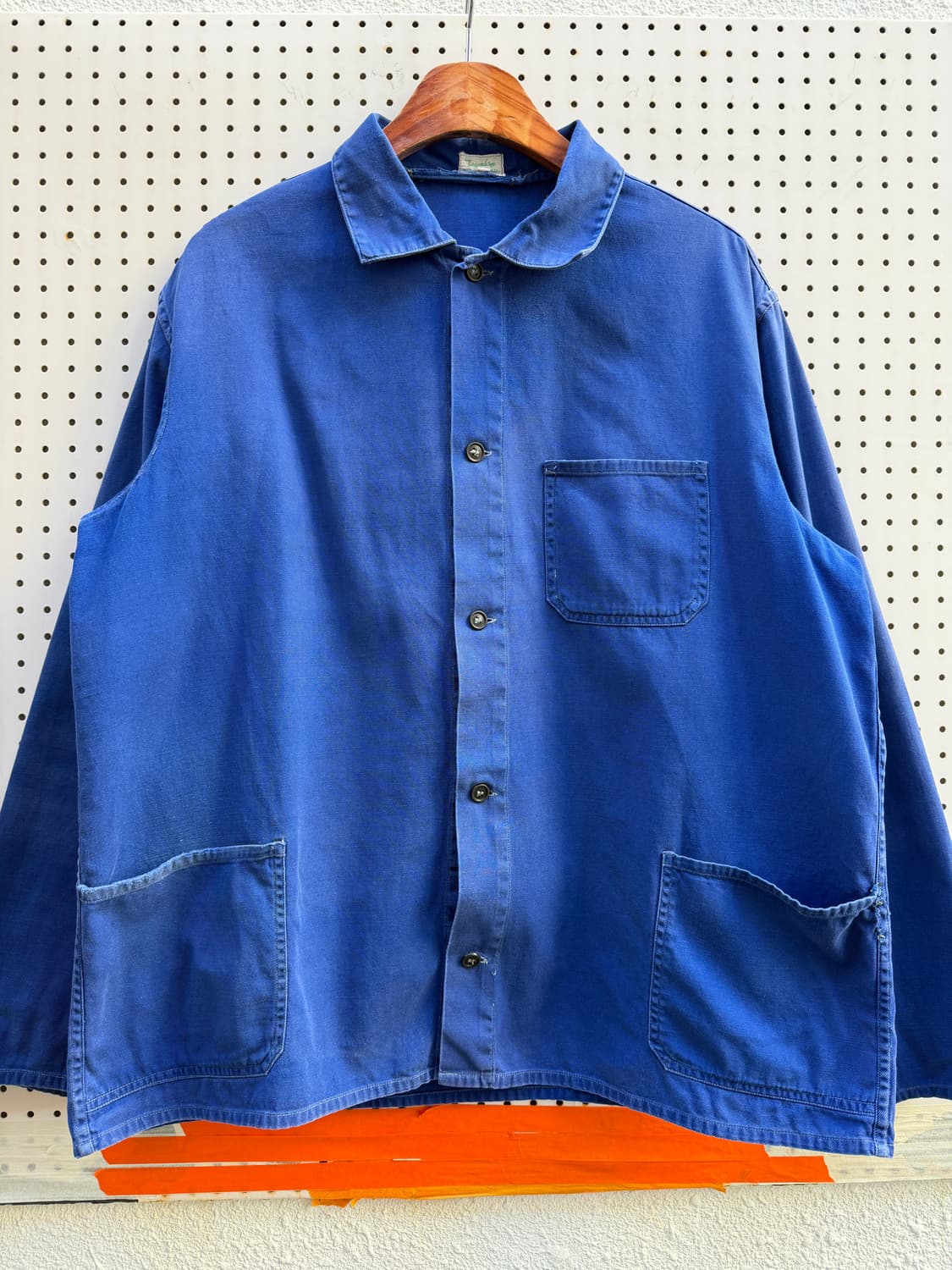 1970s FADED WASHED BLUE OLD 빈티지프렌치워크자켓 상품이미지6