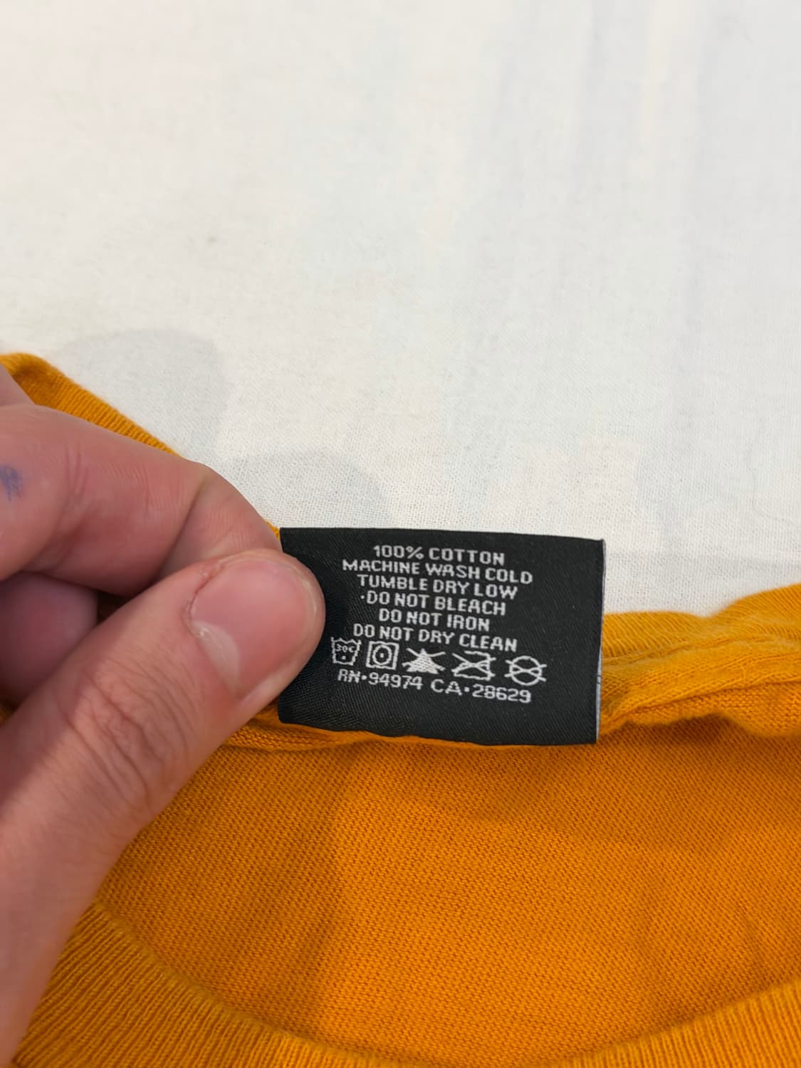 스투시 사운드 시스템 반팔 티셔츠 오렌지 상품이미지5