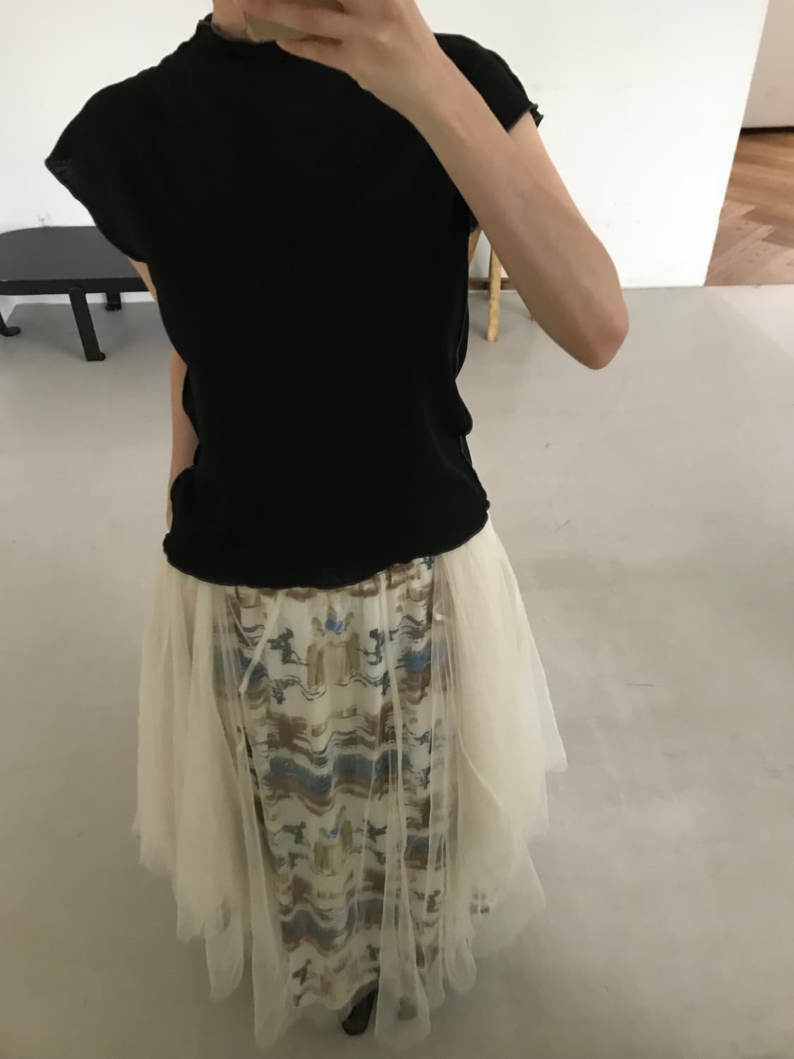 vintage pattern sha skirt 상품이미지5
