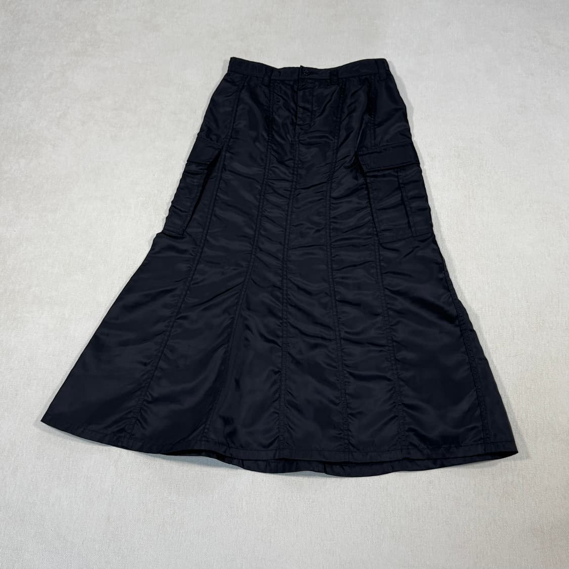 Nylon Twill Black Skirt 상품이미지2