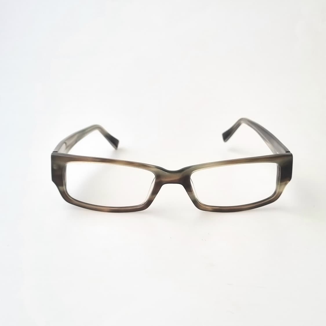 데드스탁 시크한 브라운 마블 직사각형 뿔테 안경테 612 상품이미지2