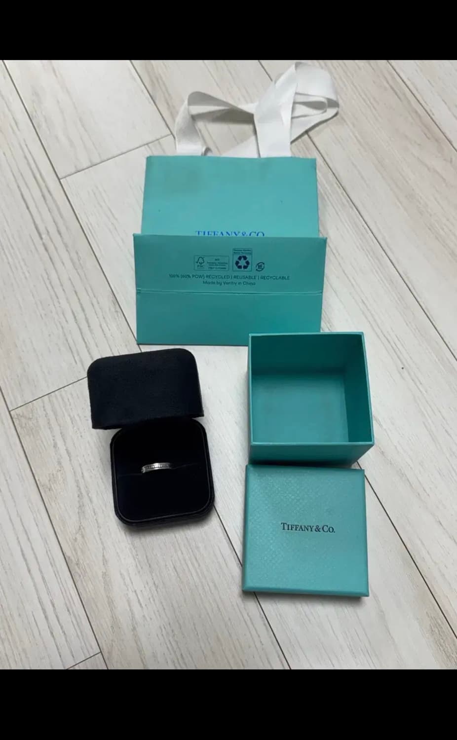 에눌가능)티파니 앤 코 1837 링 네로우 실버 상품이미지1