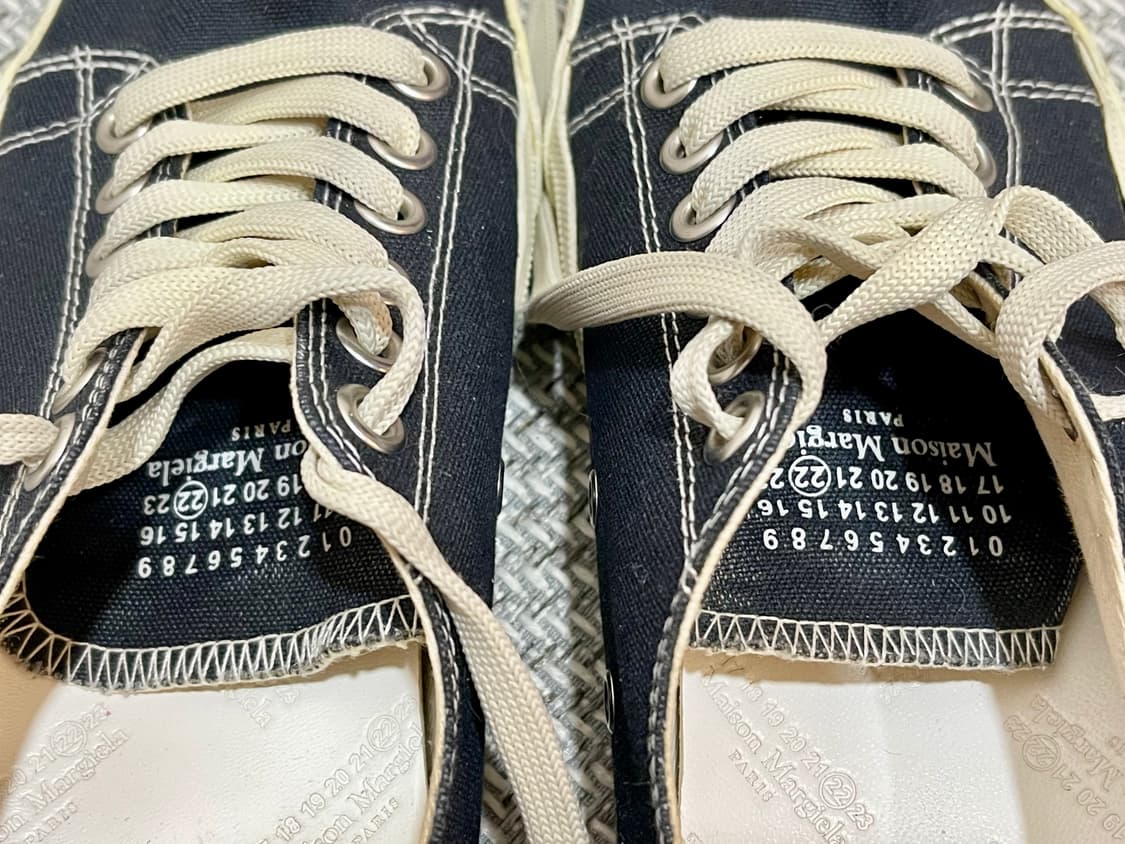 Maison Margiela 마르지엘라 타비 캔버스 로우 블랙/36.5 상품이미지4