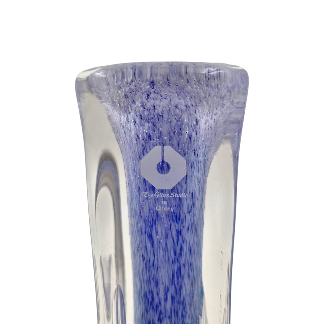 90s 오타루 스튜디오 핸드블로운 아쿠아 꽃병 상품이미지2