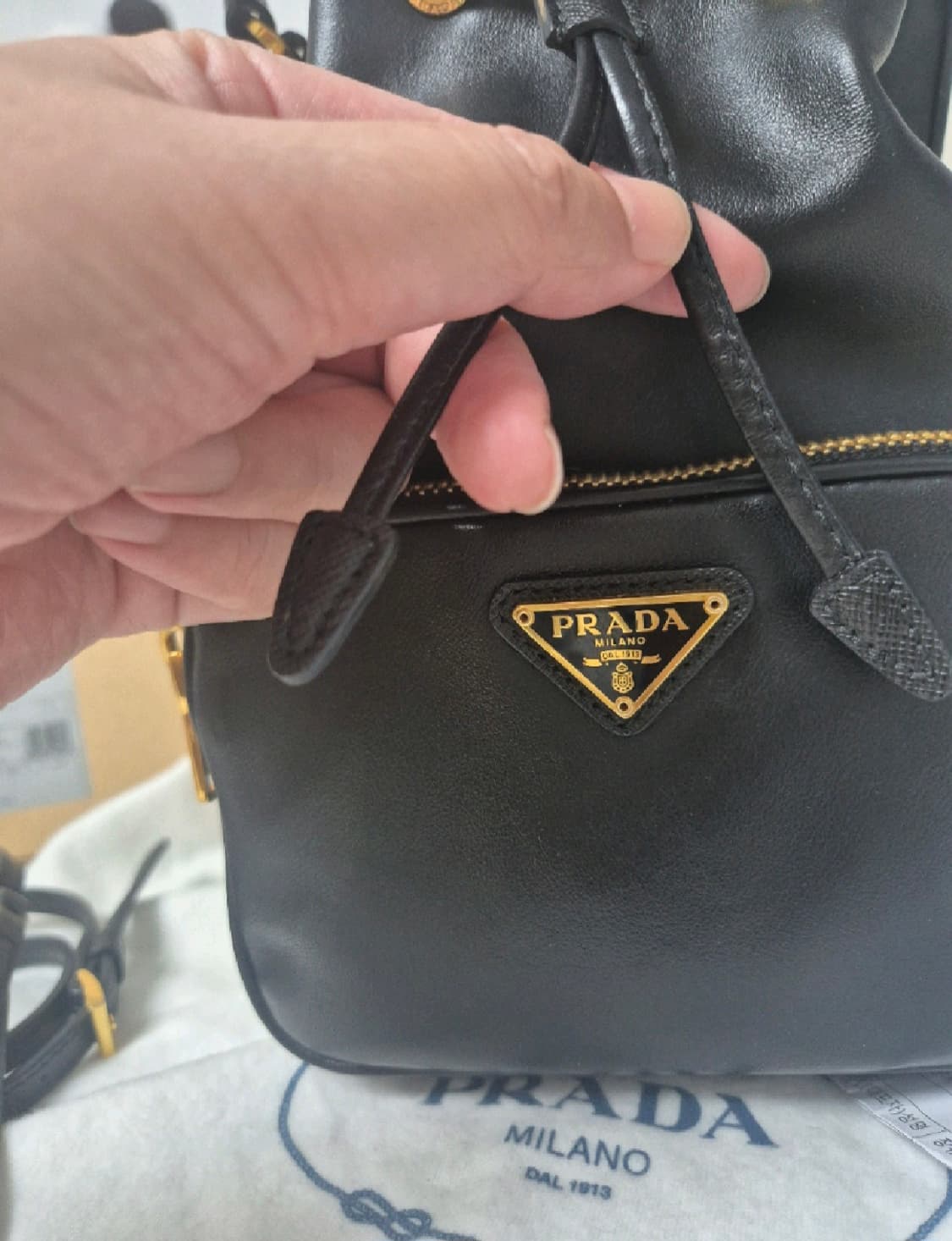 정품 프라다 버킷백 가방 깨끗 가죽 상품이미지8