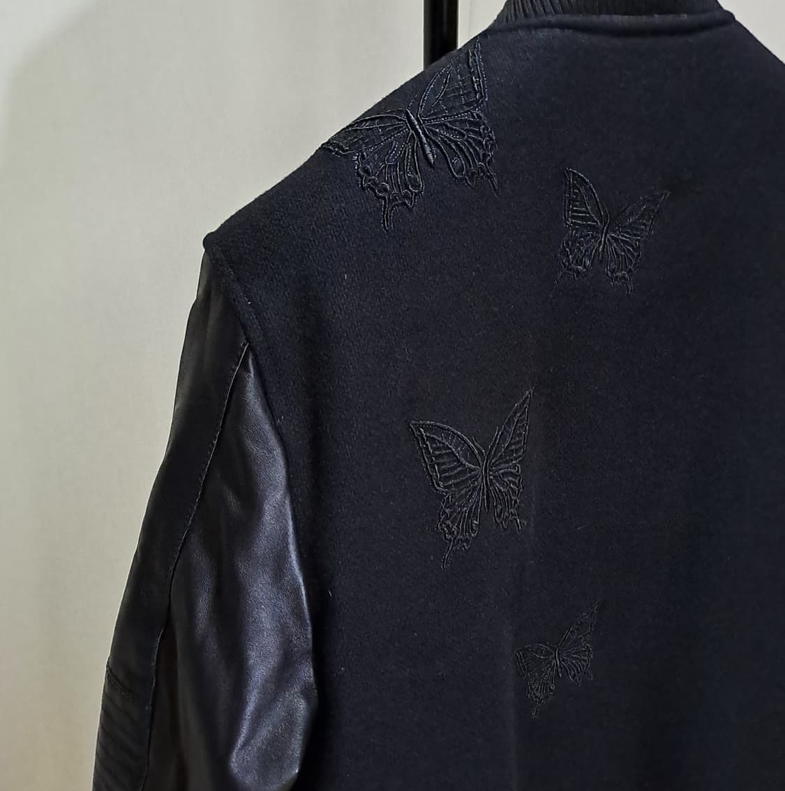 (택포) 바쏘 울 양가죽 바시티 블루종 110 B441 상품이미지6