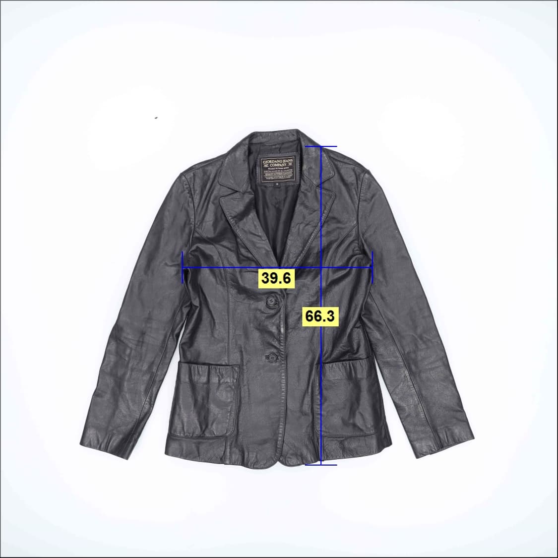 95 지오다노 여성 빈티지 소가죽자켓 0123H1 상품이미지5