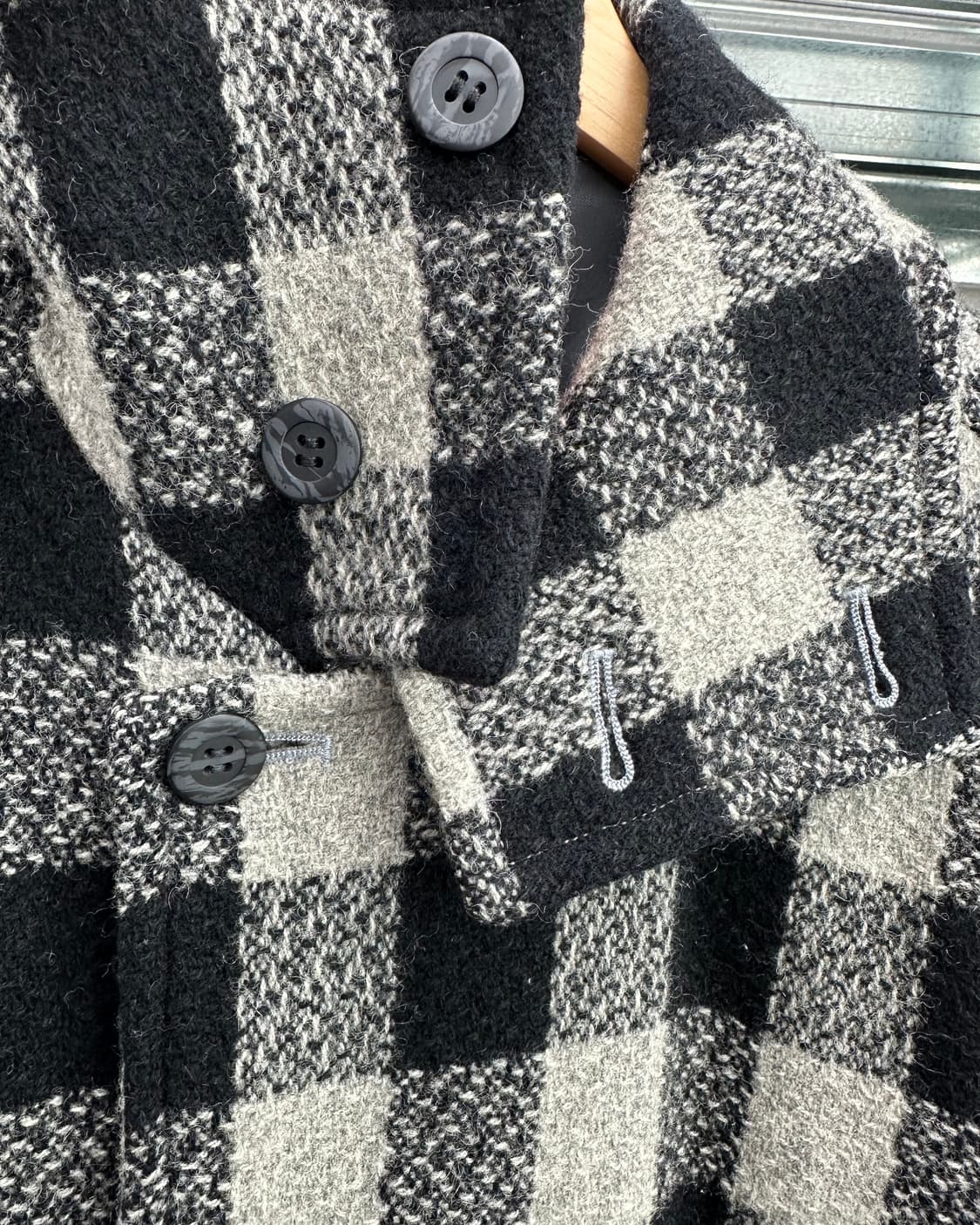 (L)DRUG STORE'S 체크 코트-M1274 상품이미지2