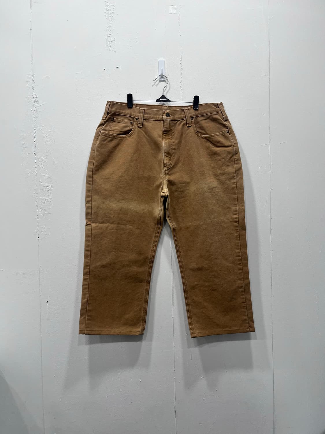 칼하트 브라운 워크 팬츠 릴렉스핏 38인치 상품이미지2