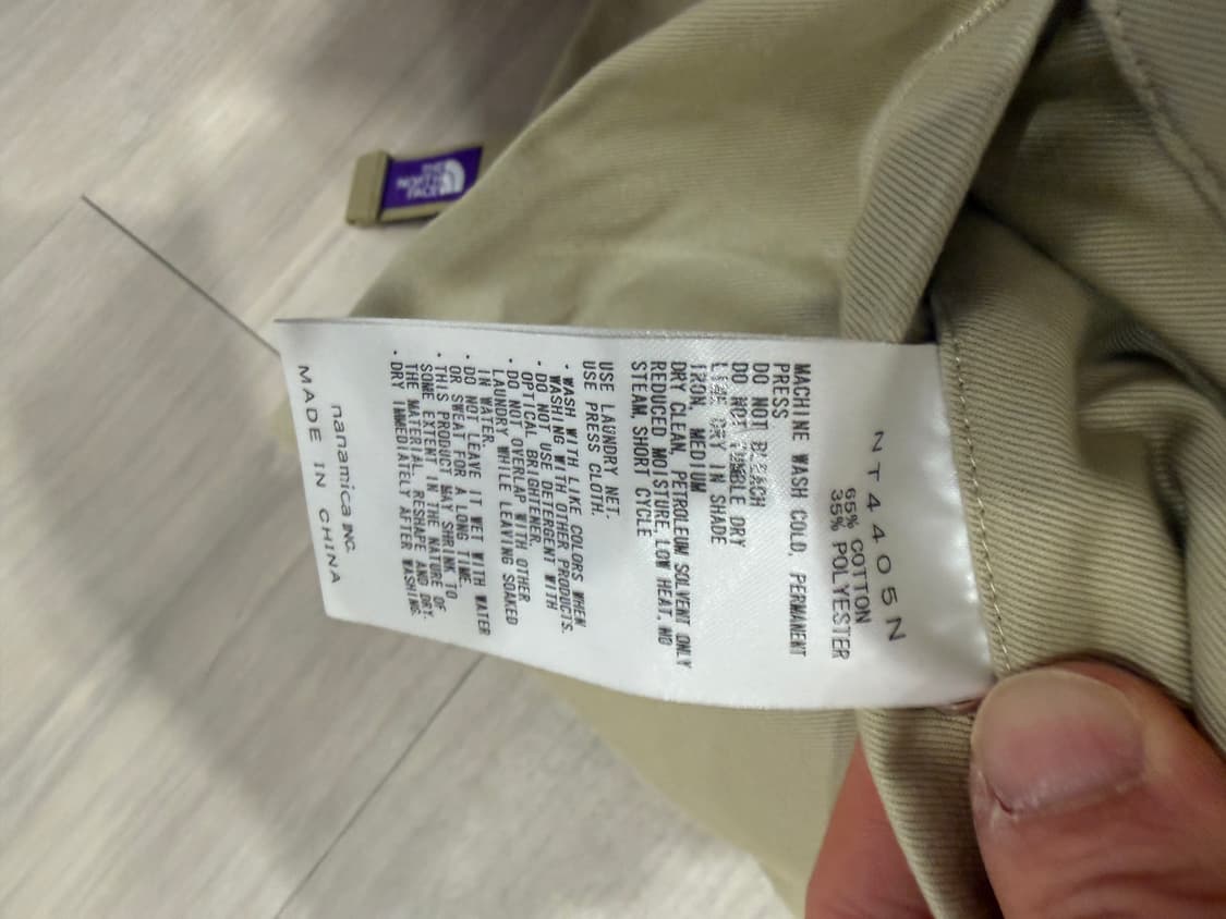 노스페이스 퍼플라벨 치노 카고 필드 반바지 NT4405N 상품이미지2